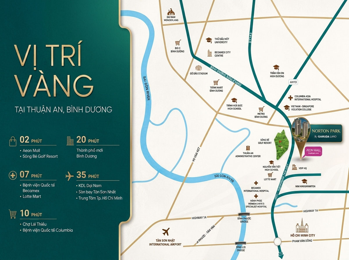 Enesta Gamuda Land tọa lạc tại trung tâm Phường Đông Hòa, Thành phố Dĩ An, Tỉnh Bình Dương